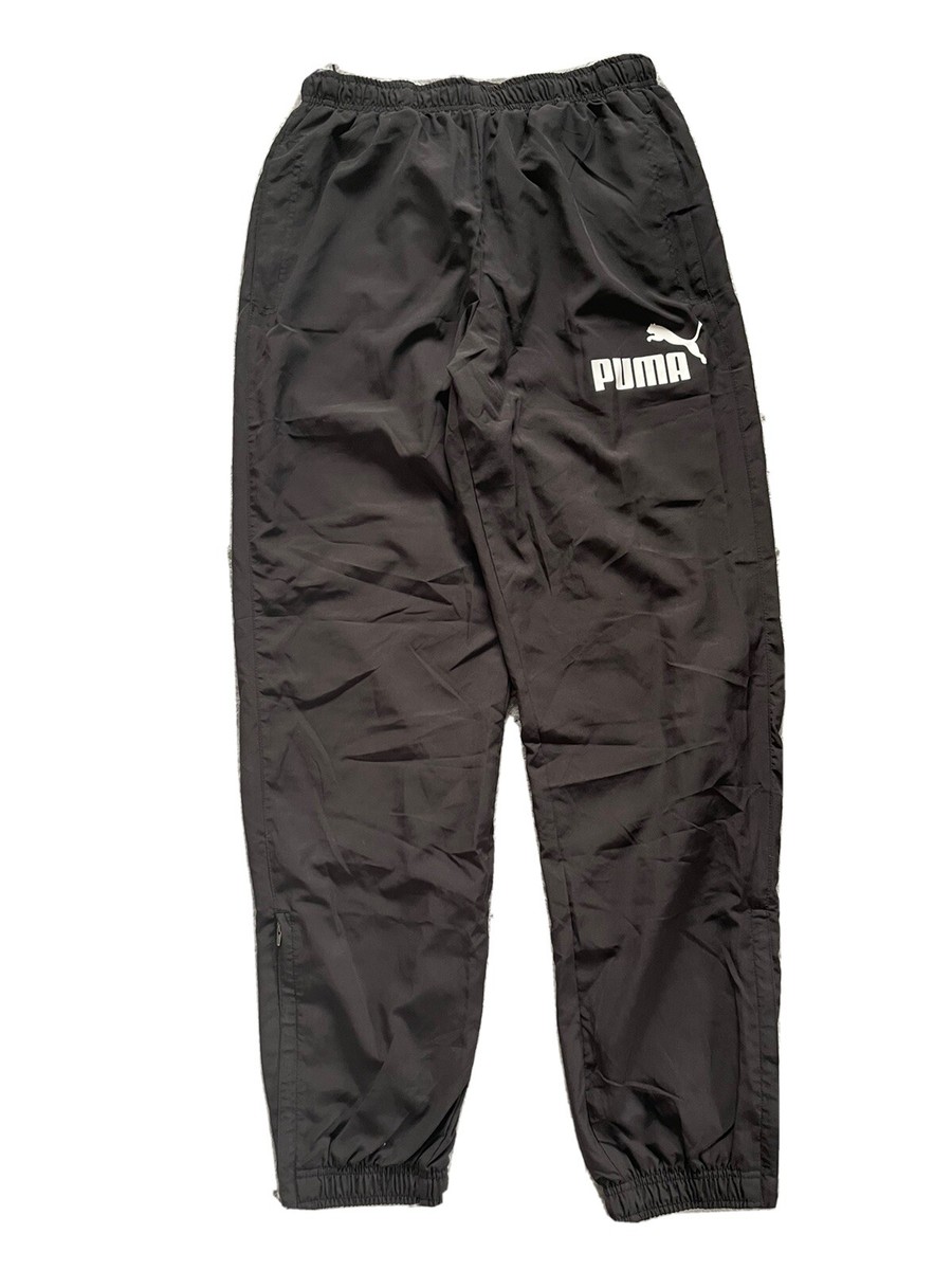 Puma joggers women tracksuit bottom size uk medium black