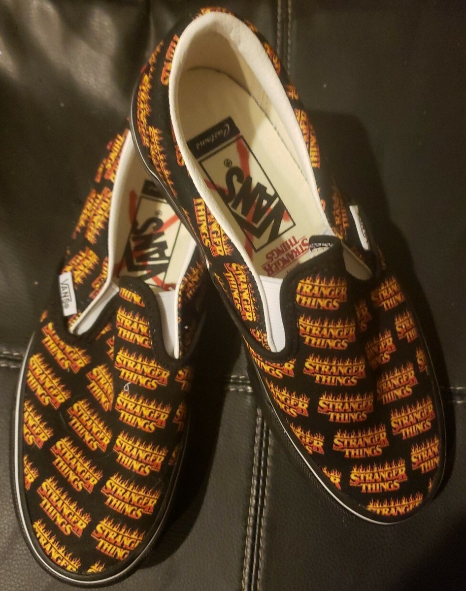 Vans X Stranger Things Unisex Slip On Sneakers New Men 3.5/Women 5