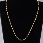 Woman's 18K Yellow Gold GP 2.5MM Stainless Steel Sequins Necklace Chain Stunning