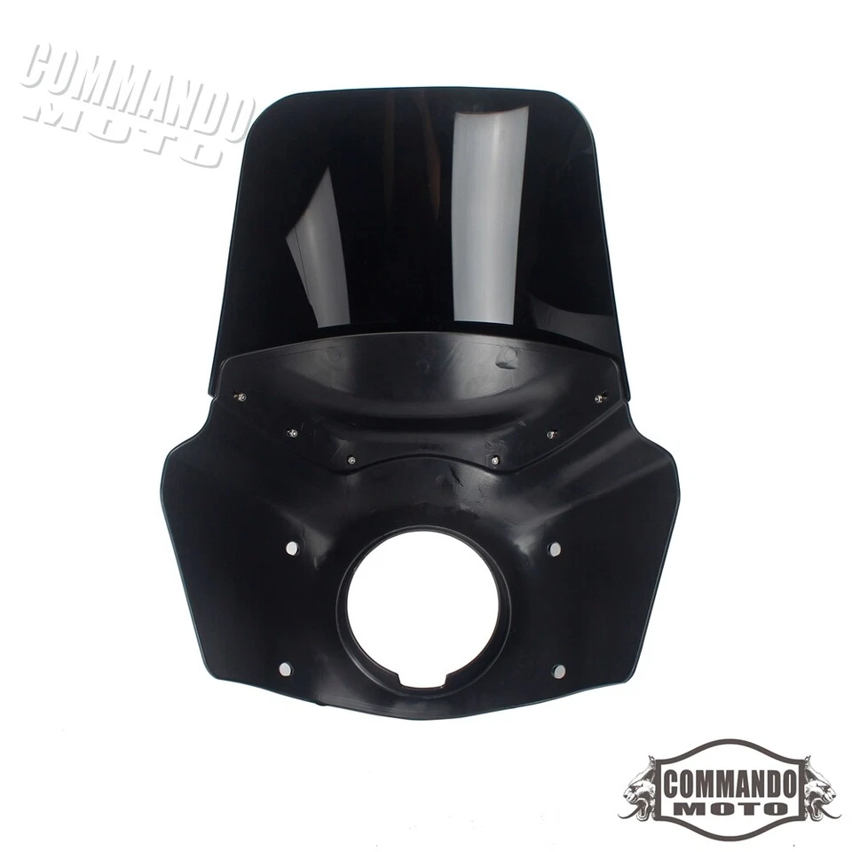 Headlight Fairing & 15" Windshield For Harley Street Bob FXBB FXBBS FXLR 2018-24 - Image 3 of 4