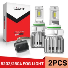 LASFIT 5202 2504 LED Fog Light Bulb Conversion Kit Super Bright 6000K 5000LM 50W