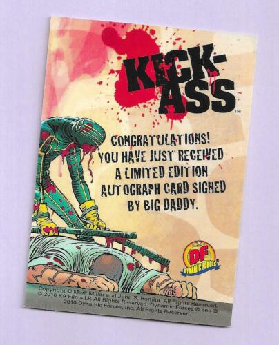 Kick-Ass 2010 Figur Facsmile signierte Karte Big Daddy - Bild 2 von 2