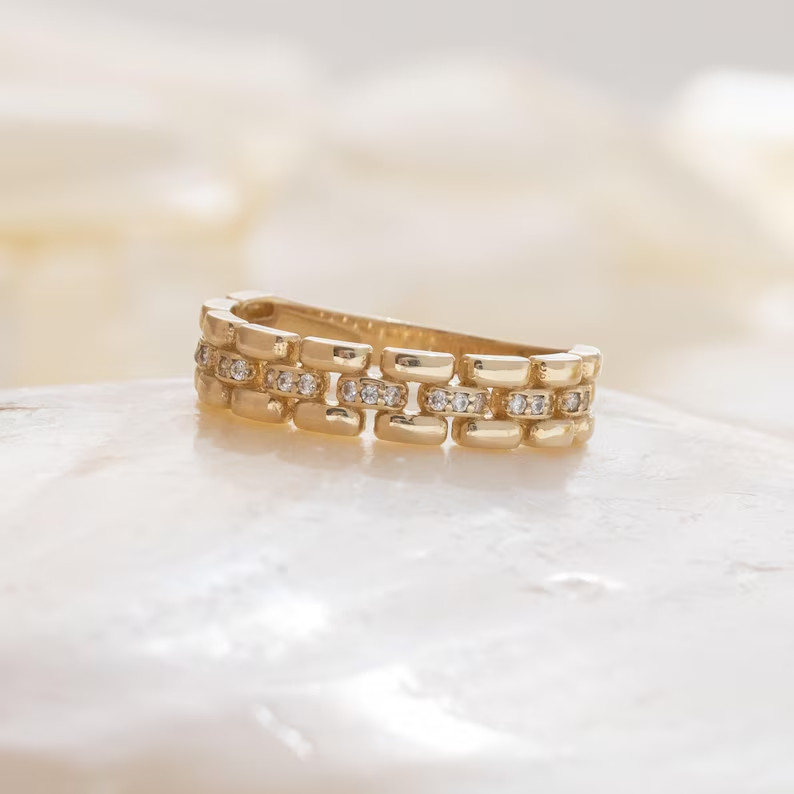 2 Ct Round Simulated Diamond 14k Yellow Gold Plated Half Eternity Promise Ring