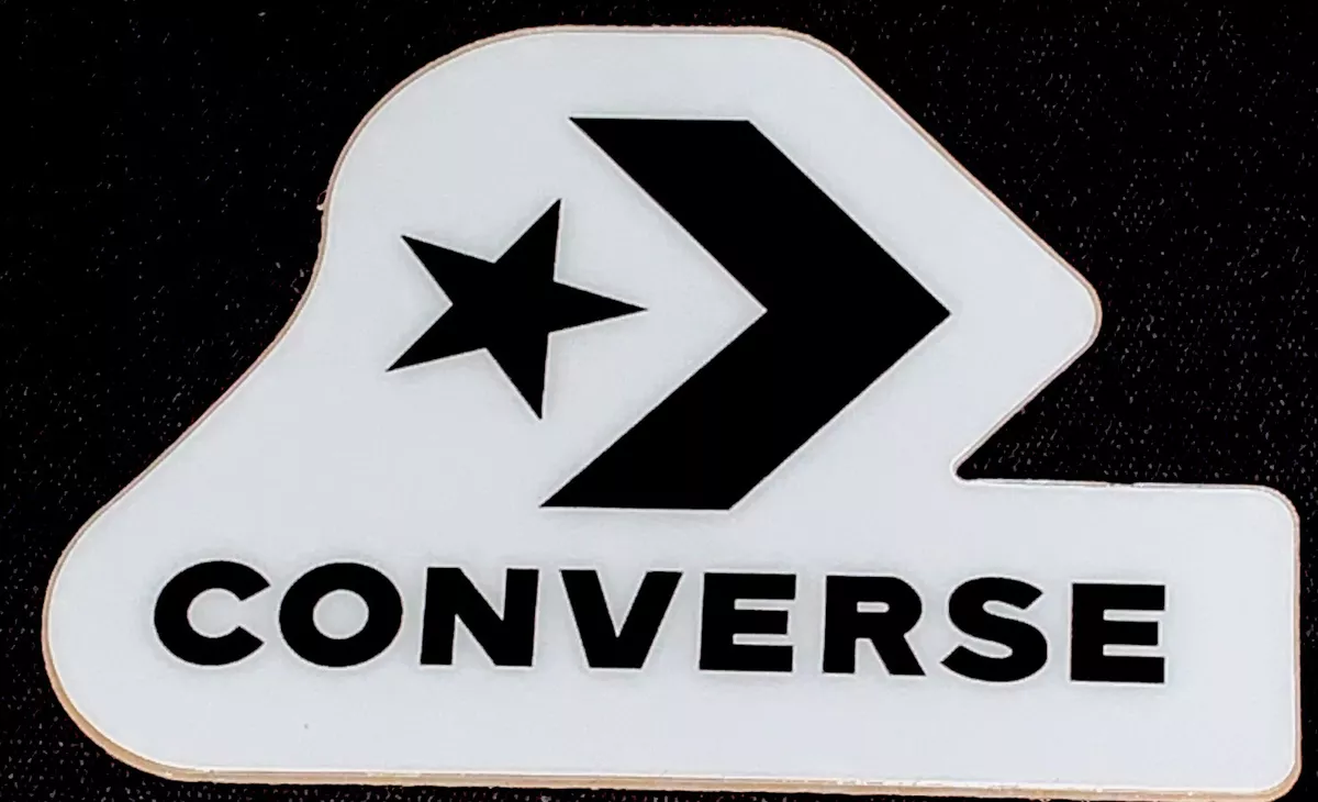 CONVERSE SHOES STICKER 3 1 4 X 2 1 2 THICK GLOSSY