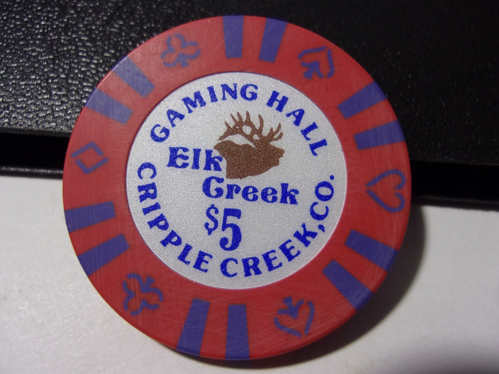 ELK CREEK GAMING HALL CASINO 5 hotel gaming poker chip Cripple Creek, CO eBay