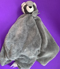 Little Miracles Gray Raccoon Baby Lovey Security Blanket Shaggy Costco 30 x 30
