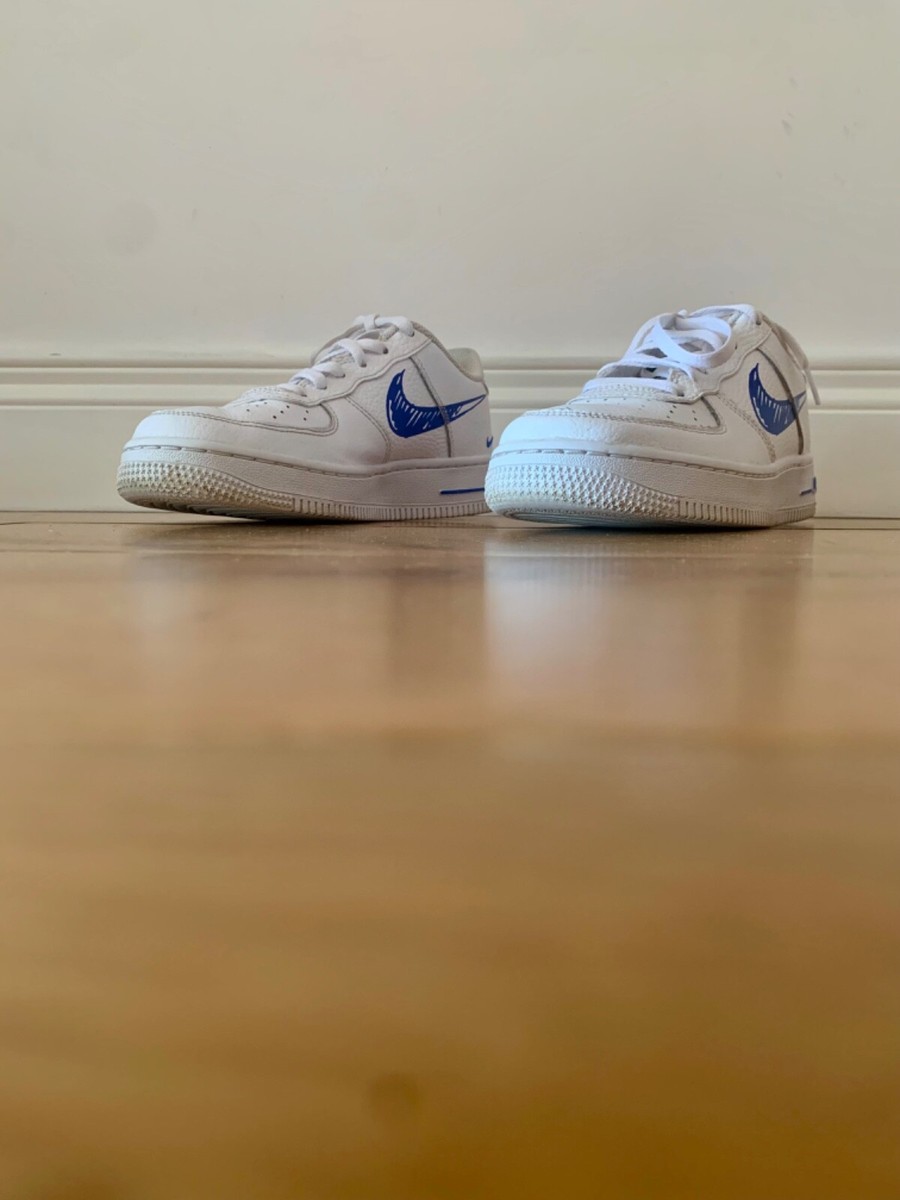 blue tick air force ones