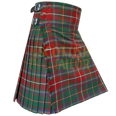 Clan Somerville Ancient Tartan KIlt For Men Custom Size 8-yard Kilt For Sale