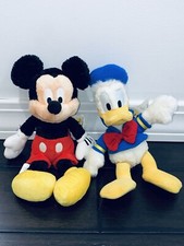New With Tag Mickey Mouse Disney Store Plush Lot Doll Stuffed Animal Set Donald