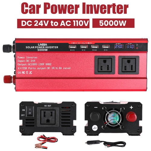 5000W Inversor de corriente para coche Convertidor de CC a CA de 12 V a 110 V - Picture 60 of 65
