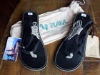 Plaka Hand-Woven Thong Sandals Women's Size 9 Black Zebra Shoes w/ Dust Bag, NEW — photo 4