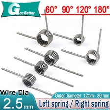 New 10pcs Wire diameter: 2.5mm Double torsion spring Torsion spring Spring steel