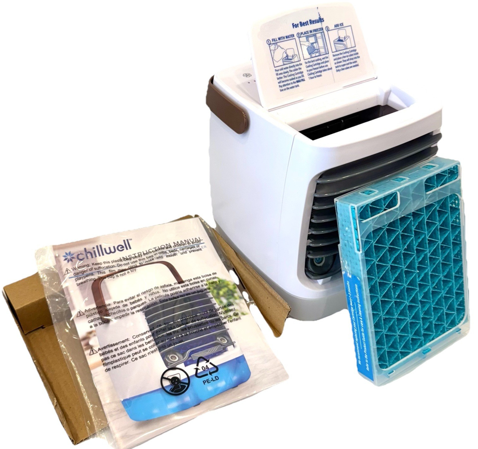 ChillWell 2.0 Portable Air Cooler | Fast Cooling | Compact & Cordless