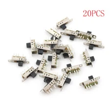 20pcs SS23E04 Double Toggle Switch 8 Pins DP3T Handle Length 5mm Slide Switc_z8