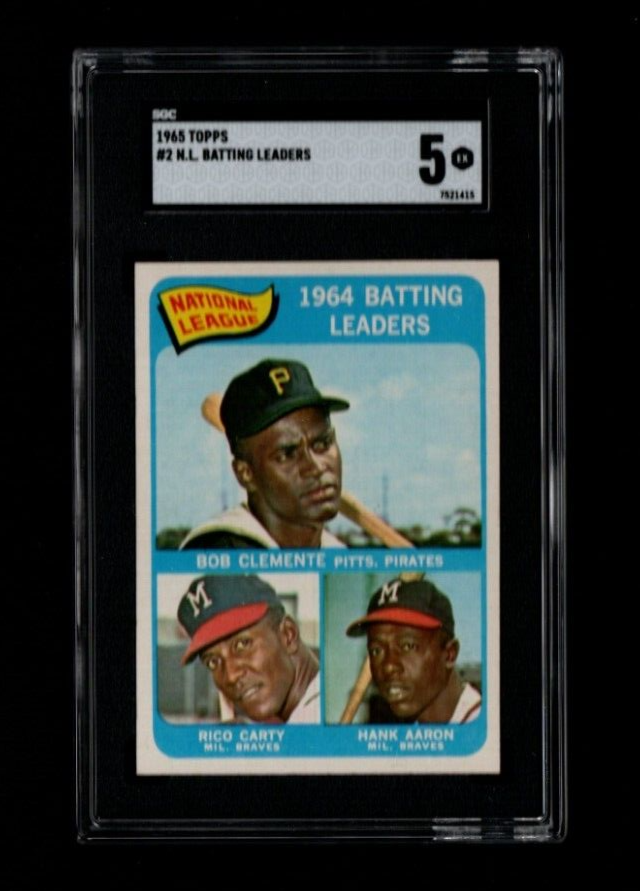 1965 Topps # 2 NL Batting Leaders SGC 5 EX | eBay