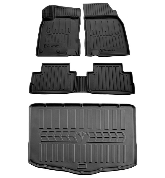 Gummimatten FußMatten Kofferraumwanne FüR Nissan Qashqai J11 2014-2021-image