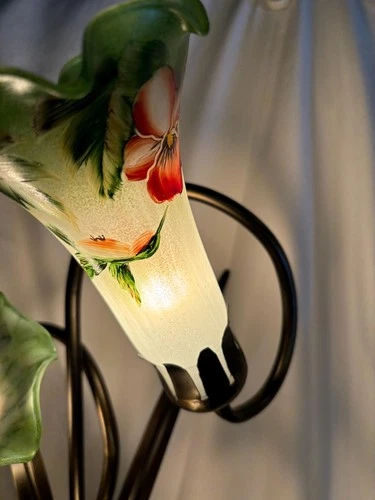 Hummingbird Tulip Glass Replacement GLOBE ONLY Tiffany Vintage Style (TL4352)