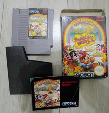 Nintendo Nes Rainbow Island Bubble Bobble 2 Complete Boxed Foam manual
