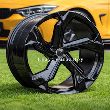 4X R23 Zoll 5x112 Audi E-TRON Style Schwarz Glänzend 10ET15 Räder : Für Q7 Q8