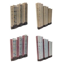 N Scale Outland Building Model Railroad House High-rise Residence Display Model
