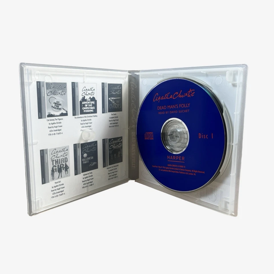 Agatha Christie Audio Book CD Poirot Dead Man's Folly Unabridged David Suchet - Image 3 of 4