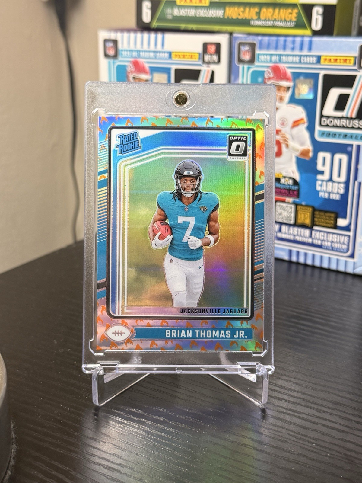 2024 Panini Donruss Optic Rated Rookie Fire Emoji SSP Brian Thomas Jr. RC #214