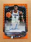 CJ Ingram 2025-26 Bowman Chrome 1st Autograph Orange Geometric Refractor /25