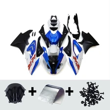 White Blue Black Fairings For BMW S1000RR 2017 2018 17 18 Bodywork