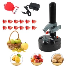 Electric Potato Peeler - Kitchen Automatic Rotating Peeling Tool for Fruit & ...
