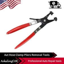 Red Hose Clamp Pliers Water Pipe Fuel Spring Bundle Removal Tool Car Pipe Clip