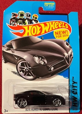 HOT WHEELS CITY ALFA ROMEO BC COMPETIZIONE BLACK 29/250. SEE COMBINED OFFERS!