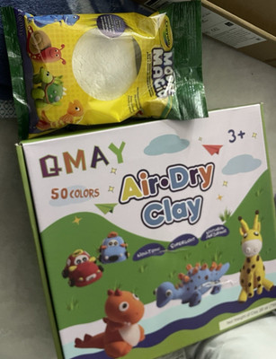 QMAY Air-Dry Clay Set with Tools, 50 Colors Multicolor Modeling Clay