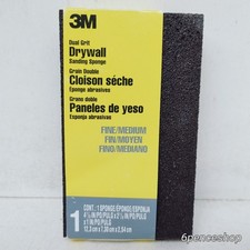 3M Drywall Sanding Sponge Medium Grits, Dual Grit Block 2-5/8" x 3-3/4"