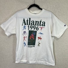 VTG Champion 1996 Atlanta Centennial Olympics T Shirt Adult Large USA Made
