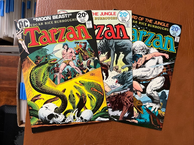 Tarzan Run 3: FN to VF+ #225-227 DC Comics 1973 $7 Ship