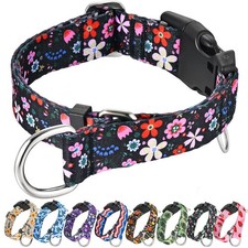Martingale Dog Collar with Buckle Adjustable Nylon Limited Slip No Pull Train...