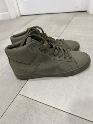 PONY High Top Sneakers Womens Size 5.5 Olive Green Casual Shoes