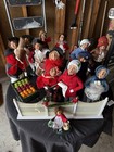 Vintage Lot Byers Choice Carolers 90s Colonial Traditional Picket Fence Lamp