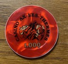 Casino Ax-Les-Thermes  1.000 Franc Casino Jeton - France - Huge 58mm Beautiful! — photo 2
