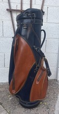 Vintage Hot Z Leather 2 Tone - 6 Way Divider Golf Cart Bag