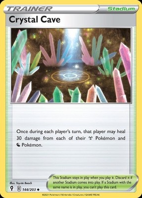 Crystal Cave Evolving Skies #144 Pokémon TCG