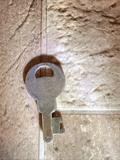 Vintage Corbin OEM Flat Steel Metal K108 Fitted Key Trunk Steamer Locker