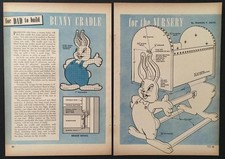 Bunny Cradle 1947 HowTo Build PLANS simple Plywood Project