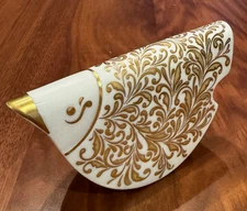 Vista Alegre Love Birds Porcelain Sculpture Camilla Brunelli Gold Decor