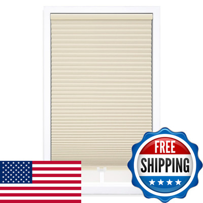 Dez Furnishings Cordless 1.5 Blackout Cellular Shade 38W X 64H Tan