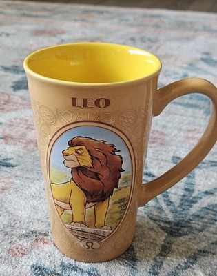 LION KING Simba  LEO  Zodiac Coffee Mug Disney Store 16 oz