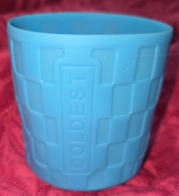 Coldest BLUE BOOT CHECKERED Glowie Glow in dark Silicone for bottle Tumbler