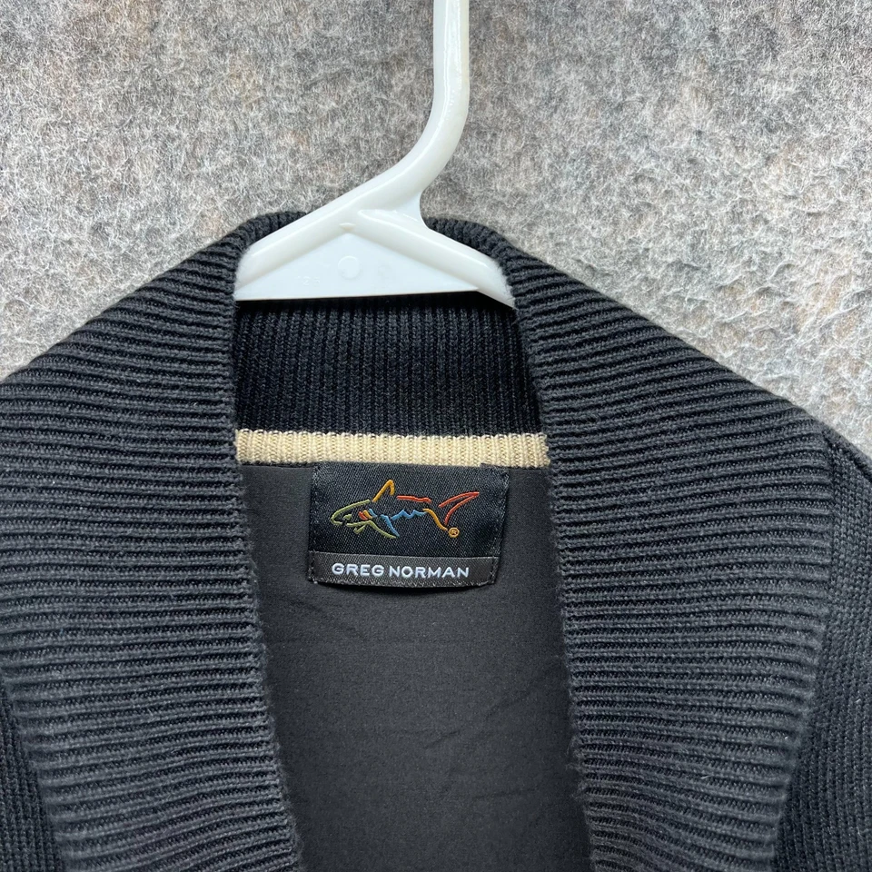 Greg Norman Pullover Mens Medium Black 1/4 Zip Sweatshirt Augusta National Golf - Image 4 of 4