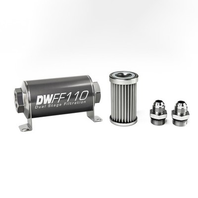 DeatschWerks for Stainless Steel 8AN 5 Micron Universal Inline Fuel Filter