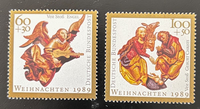 Germany 1989 Mi 1442-1143 MNH Sc B685-686 Christmas